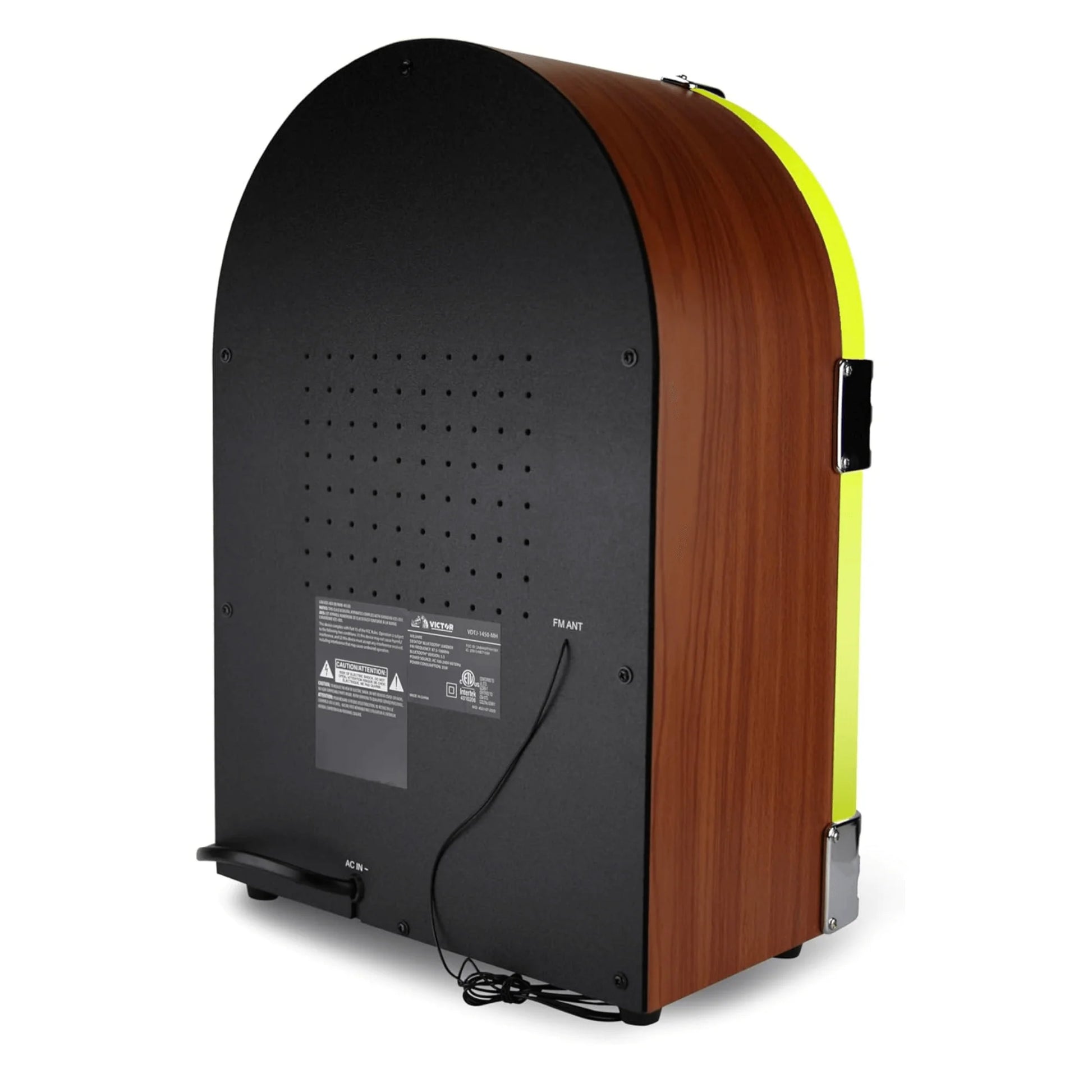 Victor Wilshire Bluetooth Jukebox with Multicolor LED Lighting and FM Radio